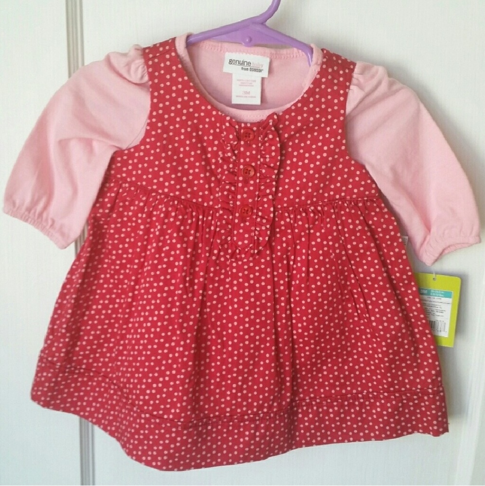 Oshkosh cotton jumper and onesie set - 3m